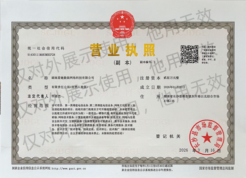 企业营业执照
